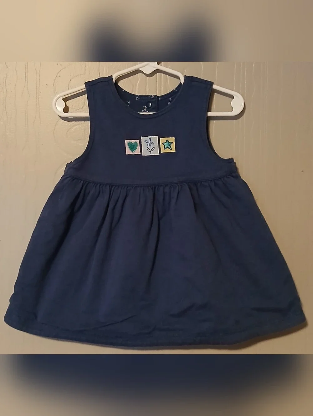 Gymboree Indigo Florals Rainbow Tag Girls 6-12 Months Dress